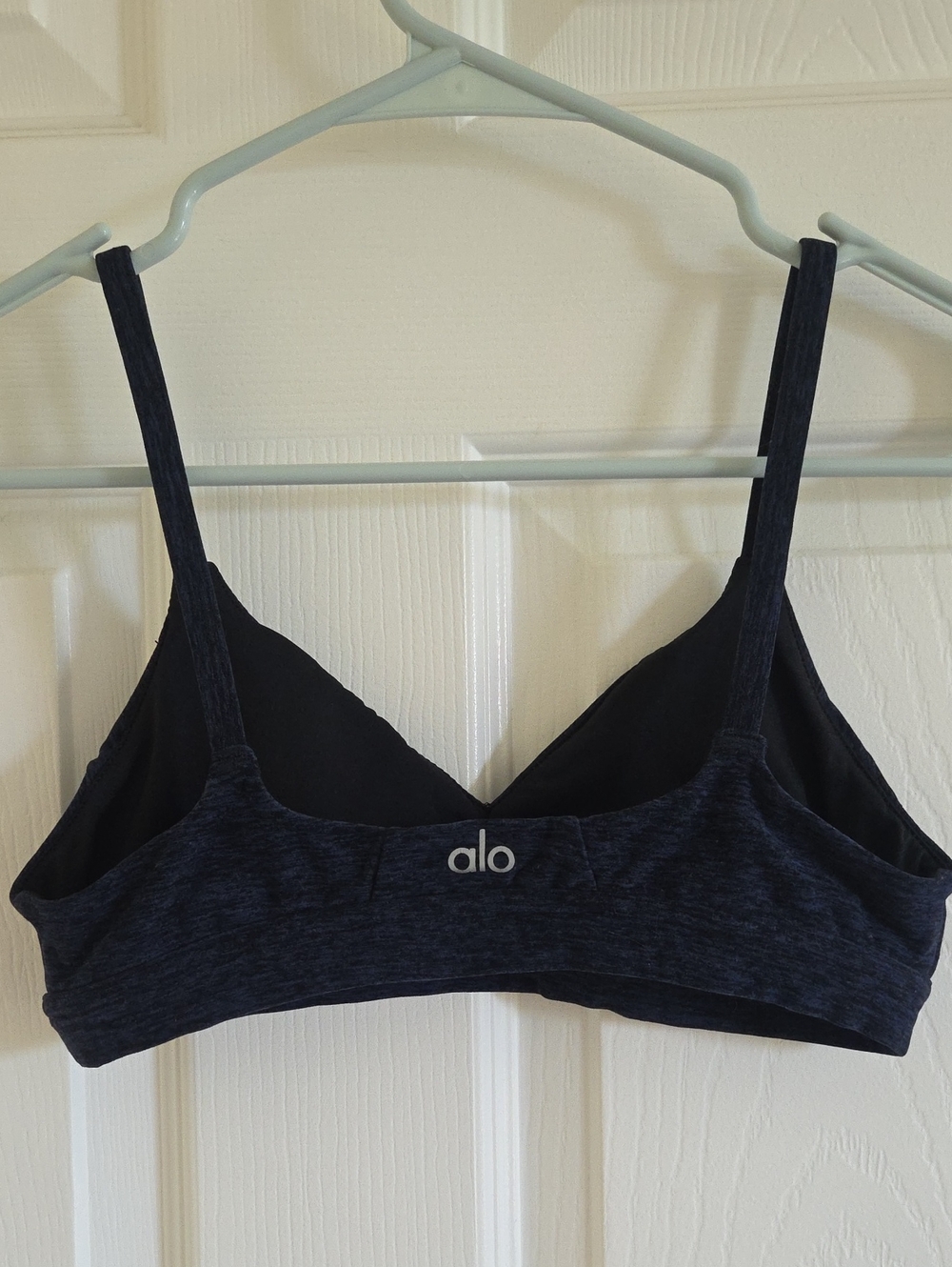 ALO Yoga Navy Heather Sports Bralette